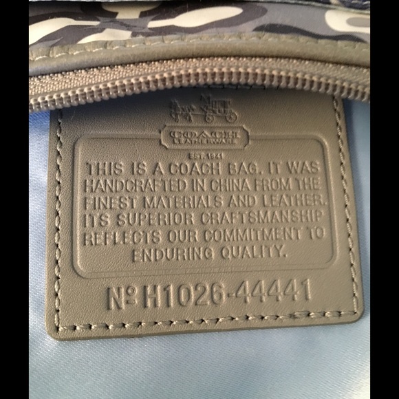 - Blue and gray Coach cross body bag - Picture 2 of 4